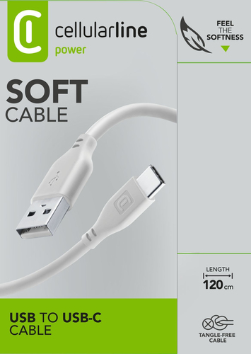 Cellularline 8018080430770 USB кабель 1,2 m USB A USB C Серый