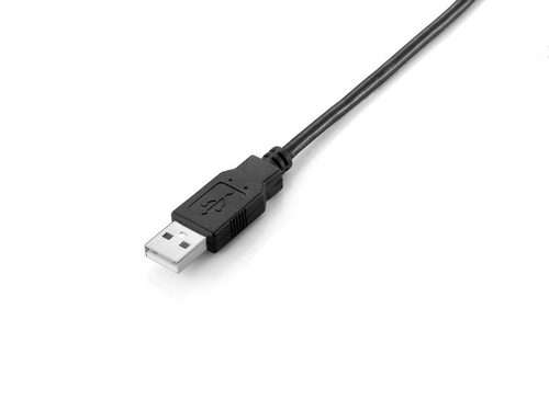Equip USB Kabel 2.0 A-B St/St 2.0m zwart, afbeelding 3