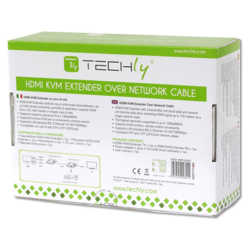 Techly HDMI KVM Extender meer dan netwerkkabel, 120m, afbeelding 9