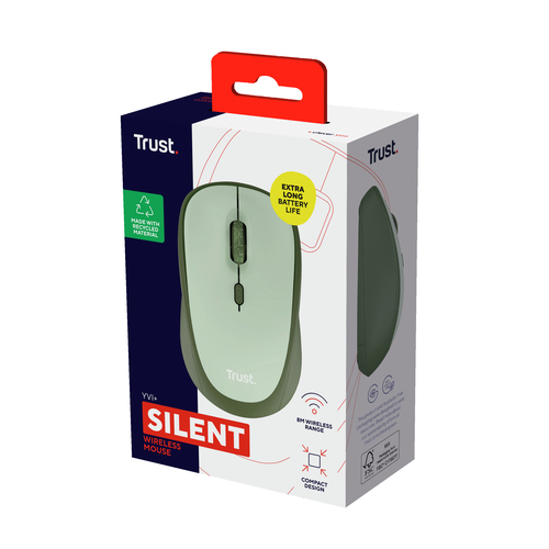 Trust Yvi+ Draadloze Muis Eco Muis Groen, afbeelding 5