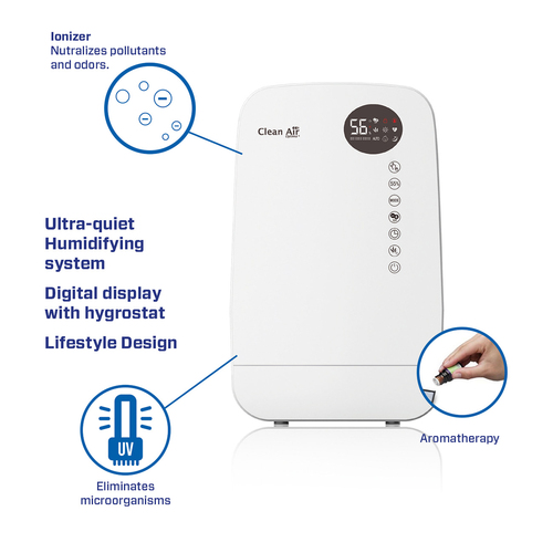 Clean Air Optima CA-607W Luchtbevochtiger Wit, afbeelding 3