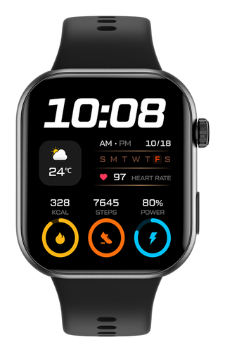 Honor CHOICE Watch 2i 4,7 cm (1.85") AMOLED Цифровой 390 x 450 пикселей Сенсорный экран Черный