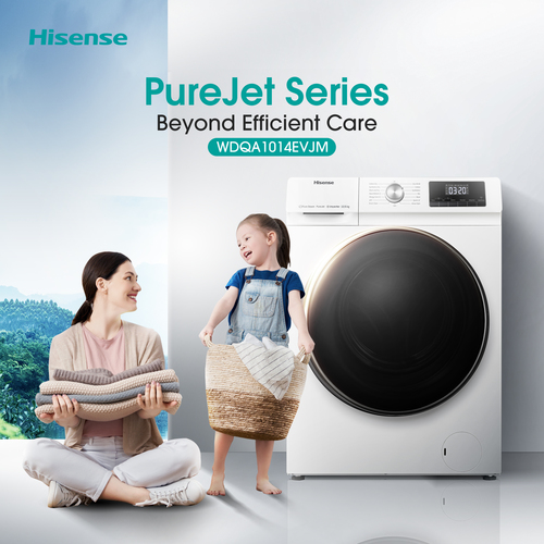 Hisense WDQA1014EVJM washer dryer Freestanding Front-load White – image 8
