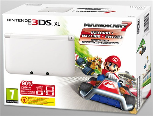 Nintendo Console 3ds Xl Bianca + Mk 7