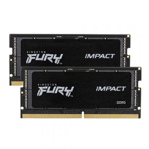 MEMORIA RAM SODIMM KINGSTON FURY IMPACT PNP 64GB DDR5 4800MTS CL38 KIT 2 KF548S38IBK2 64 - KF548S38IBK2-64