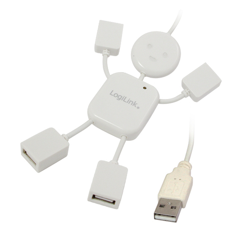 LogiLink Hangman 480 Mbit/s White