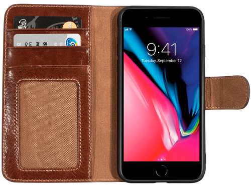 Mobiparts Excellent Wallet Case 2.0 Apple iPhone 7, iPhone 8 Oaked Cognac – image 4
