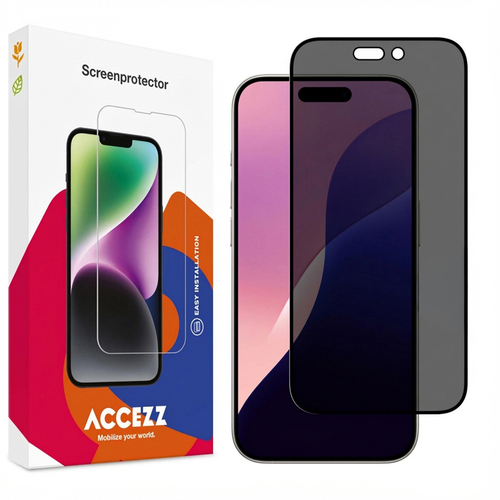 Accezz Gehard Glas Privacy Screenprotector iPhone 16 Pro Max / 17 Pro Max
