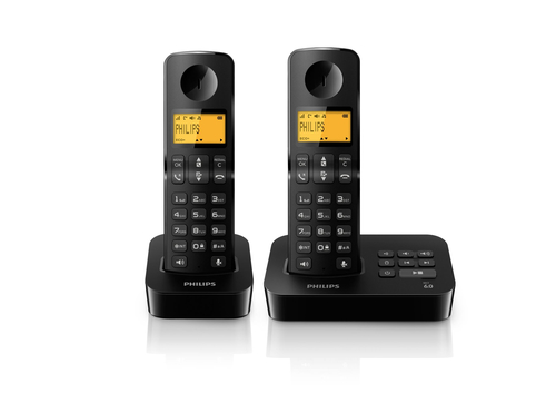 Philips D2052B/77 telephone DECT telephone Caller ID Black – image 2
