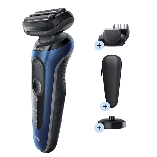 Braun Series 6 60-B4500cs Foil shaver Trimmer Blue – image 2