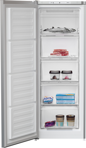 Beko FNE4545S 146cm Small Frost Free Upright Freezer - Silver - E Rated, Silver - image 3