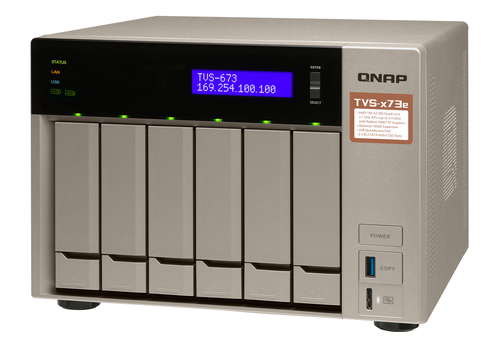 QNAP TVS-673E-4G NAS Tower AMD Embedded R-Series SoC RX-421BD – image 2