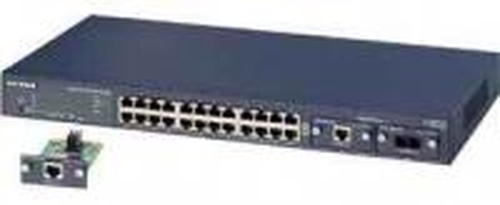 NETGEAR FS726 24p speed sensing 10 100 Mbps Fast Ethernet Switch w 2 slots