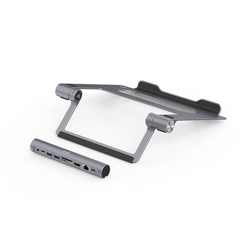 i-tec Metal Cooling Pad for notebooks (up-to 15.6”) with USB-C Docking Station (Power Delivery