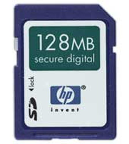 HP 128 MB secure digital card
