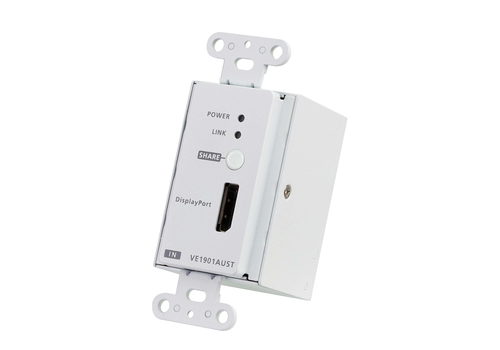 ATEN DisplayPort HDBaseT-Lite Transmitter with US Wall Plate / PoH – image 1