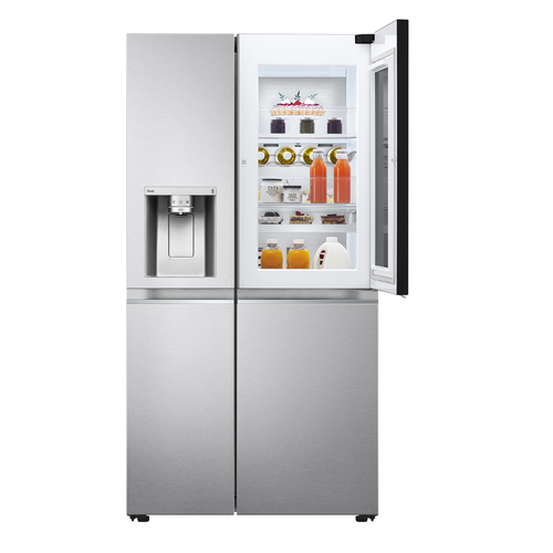 LG InstaView ™ ThinQ™ GSXV90BSAE American Fridge Freezer – image 3