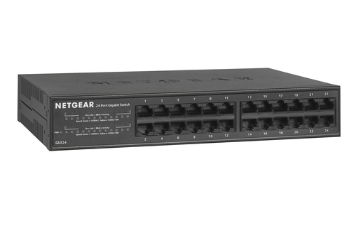 NETGEAR GS324 Unmanaged Gigabit Ethernet (10/100/1000) 1U Black – image 4
