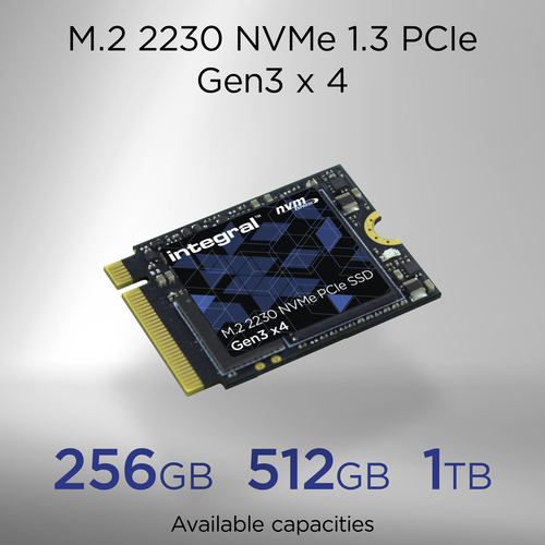 Integral 256GB SSD M.2 2230 NVME 1.3 PCIe Gen3 x4 R-3000MB/s W-1200MB/s TBW 180 (single-sided chips) – image 6