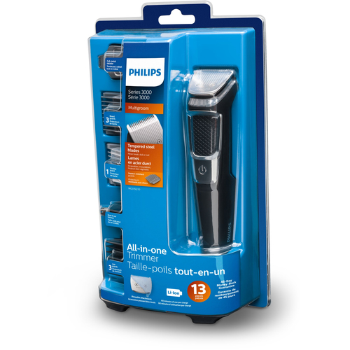 Philips MULTIGROOM Series 5000 MG3750/33 hair trimmers/clipper Black, Chrome Lithium-Ion (Li-Ion) – image 2