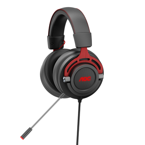 AOC GH300 headphones/headset Wired Head-band Gaming Black, Red – image 5
