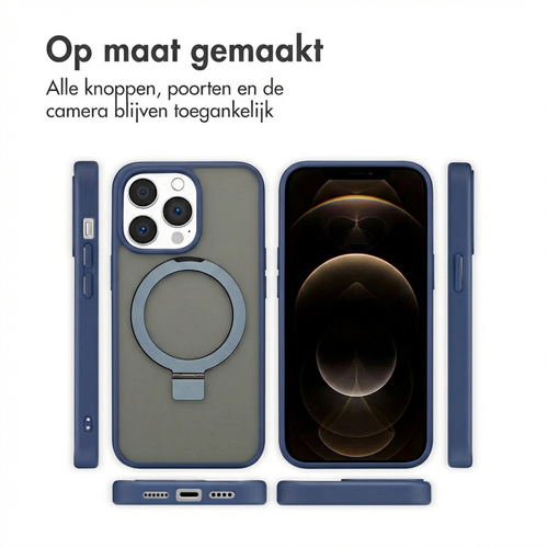 Accezz Ring Stand Backcover met MagSafe iPhone 13 Pro Max - Blue, afbeelding 7