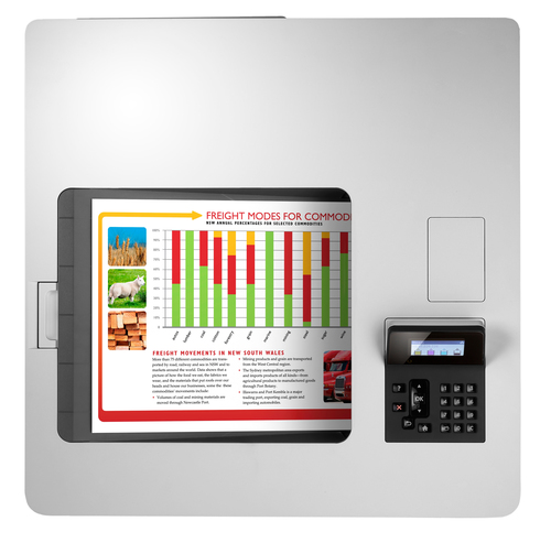 HP Color LaserJet Enterprise M553dn, Print, Front-facing USB printing; Two-sided printing – image 9