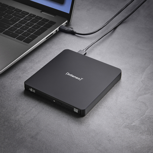 Intenso EOD 400D Slim Externe DVD-brander Retail Micro-USB 3.2 Gen 1 (USB 3.0) Zwart – Foto 3 van 11