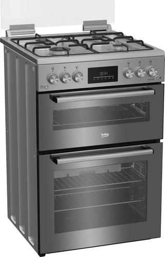 Beko Pro FDG6272TCSM 60 cm Gas Cooker - Silver Mirror, Silver/Grey - image 2