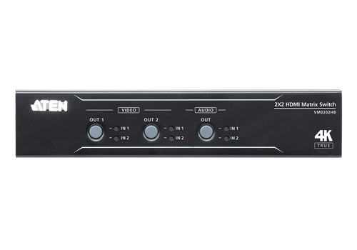 ATEN 2 x 2 True 4K HDMI Matrix Switch with Audio De-Embedder – image 3