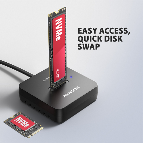 Axagon ADSA-M2C11L USB-C 10Gbps M.2 NVMe SSD Docking Station – image 6