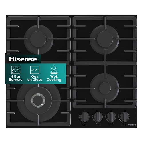 Hisense GG663BHF 60cm Gas on Gas Hob - Black – image 5