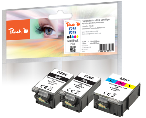 Peach PI200-778 ink cartridge 3 pc(s) Compatible Standard Yield Cyan, Magenta, Yellow