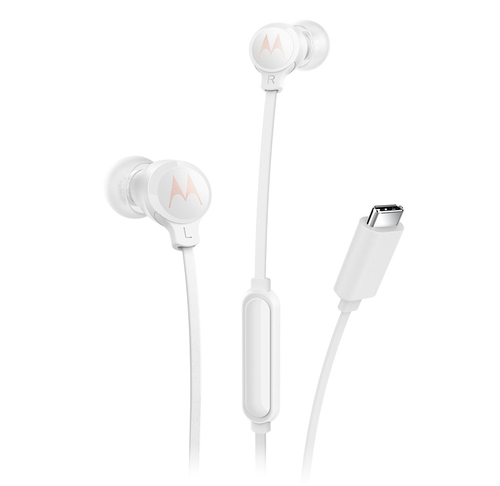 Motorola EARBUDS3CSWHITE наушники/гарнитура Проводная Вкладыши Calls/Music USB Type-C Белый
