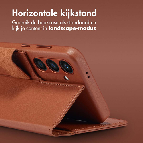 Accezz Leather Bookcase 2-in-1 met MagSafe Samsung Galaxy S23 FE - Sienna Brown, afbeelding 9