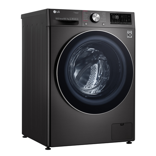 LG F4DV910H2S washer dryer Freestanding Front-load Black – image 3