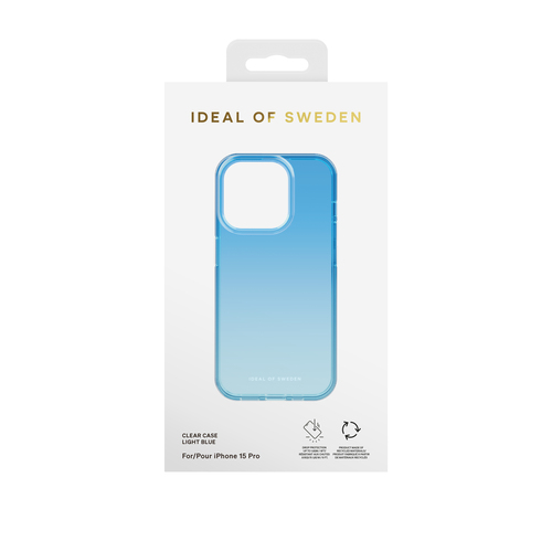 iDeal of Sweden Clear Case iPhone 15 Pro Light Blue – image 3