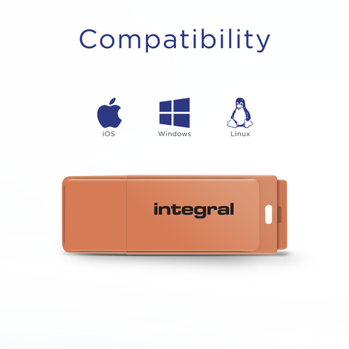 Integral 64GB USB2.0 DRIVE NEON ORNG – image 4
