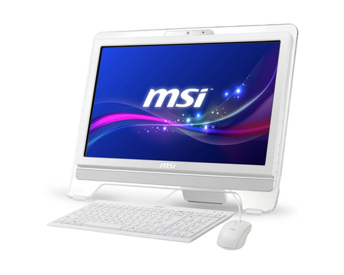 MSI AE2081-070RU (White) Intel G2030, iH61, DDR3*4Gb, HDD*500Gb, 20'', Tray-in DVD SuperM, GBLan, WCam, W7 HP, 65W, Retail