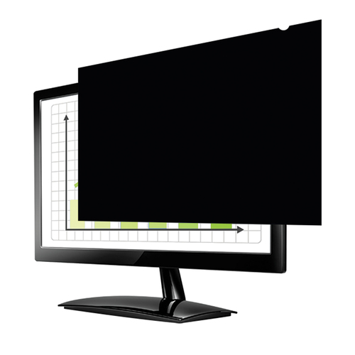 PRIVASCREEN MONITOR PRIVACY FILTER - BLACK - ON-SCREEN DATA IS EASILY VISIBLE FR