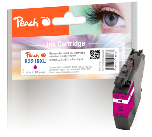 Peach 320285 ink cartridge 1 pc(s) Compatible High (XL) Yield Magenta