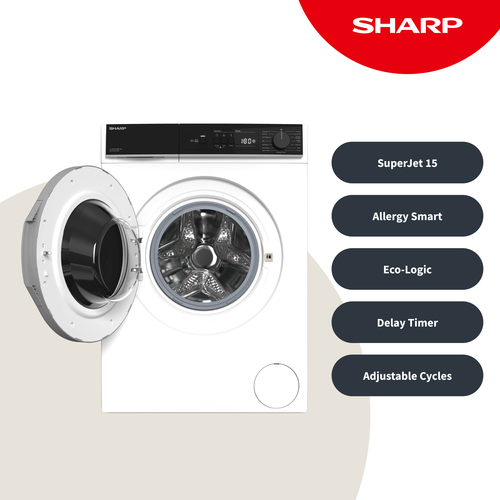 Sharp ES-NFA814BW1NA-EN washing machine Front-load – image 3