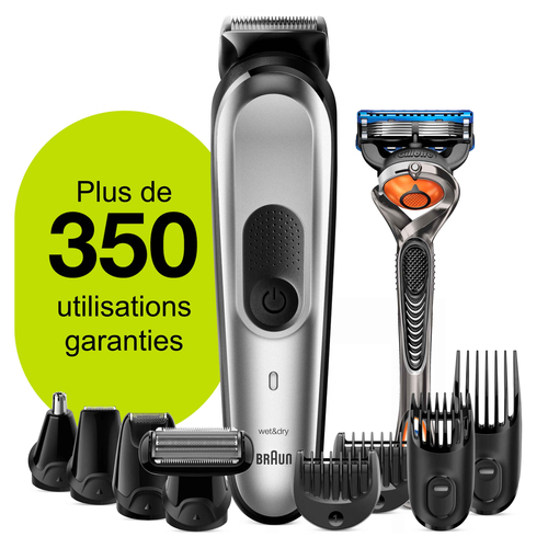 Braun 10-in-1 Trimmer MGK7220 Men Beard Trimmer, Body Grooming Kit & Hair Clipper, Silver Grey – image 2