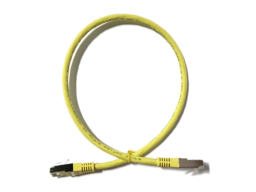 Equip 635667 сетевой кабель Желтый 0,5 m Cat6a S/FTP (S-STP) Круглый