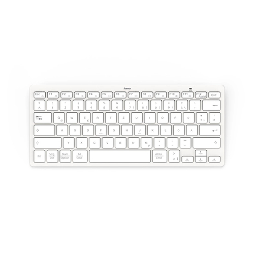 Hama Travel 400 QWERTZ German Bluetooth Grey, White