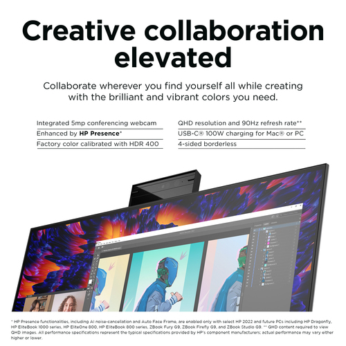 HP Z24m G3 QHD Conferencing Display – image 9
