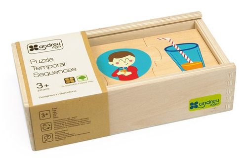ANDREU Toys Temporal Sequences Контурный пазл 3 шт Обучение