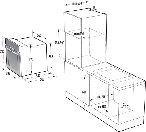 Gorenje BO637E24X oven – image 2