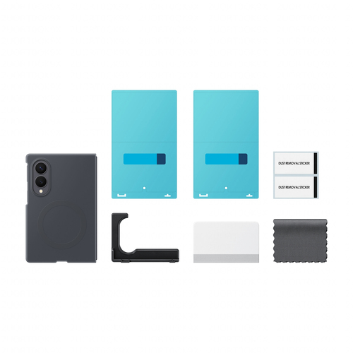 Samsung Galaxy Z Fold 8 Siliconen Back Cover met Magneet Zwart, afbeelding 4