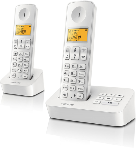 Philips Cordless phone with answering machine D2152W/FR